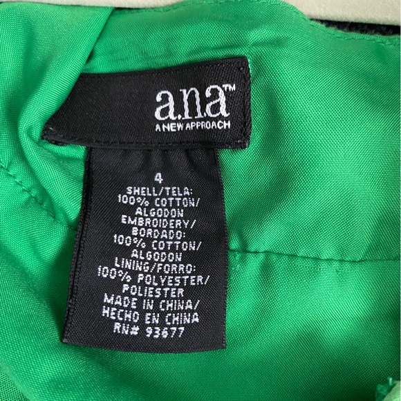 A.N.A. Women’s Green Eyelet Cotton Sundress - Picture 6 of 6